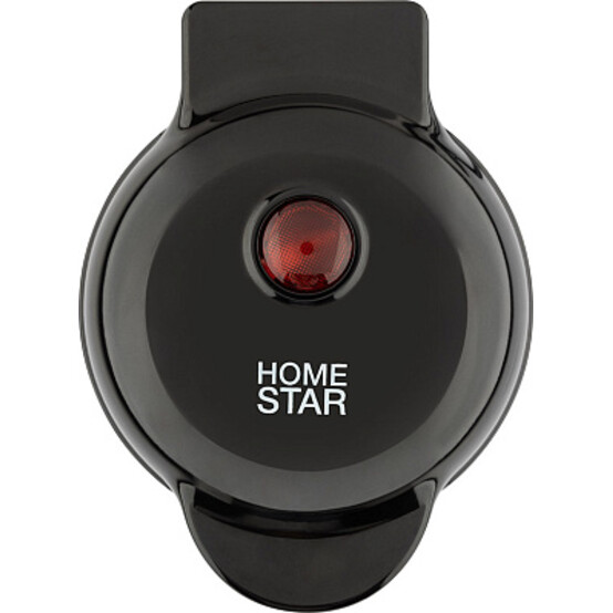 Вафельница 500 Вт венская вафля круглая d-12 см антипригарная черный HS-2040 HomeStar (1/24)