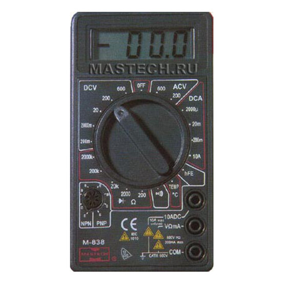 Мультиметр портативный M838 MASTECH