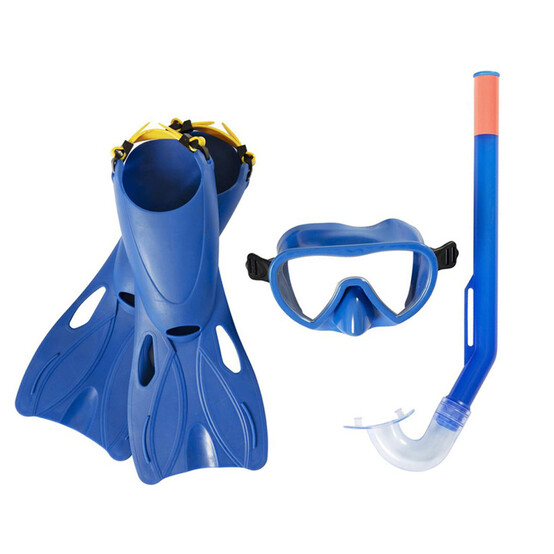 Набор для плавания от 3-х лет маска трубка ласты размер 24-27 ассорти BestWay (1/6)