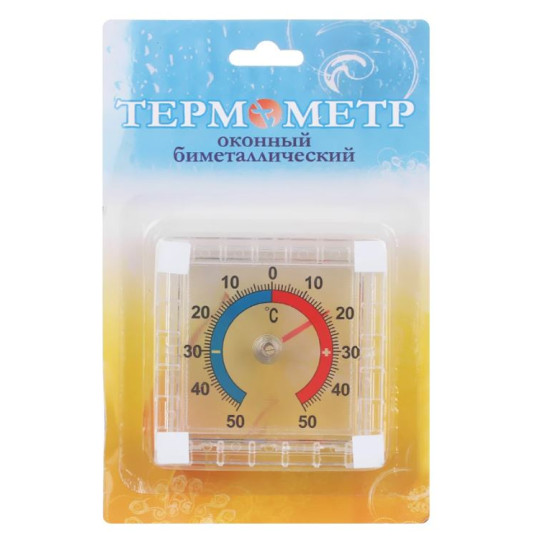 Термометр оконный 7,5 см биметаллический CH207 Baizheng (1/240)