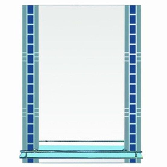 Зеркало Accoona 600*450 прямоугольное с полкой (20) А615