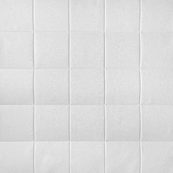 Панель стеновая самоклеящаяся 3D Квадрат белый 0,7х0,7м (толщ. 0,3см) (30)