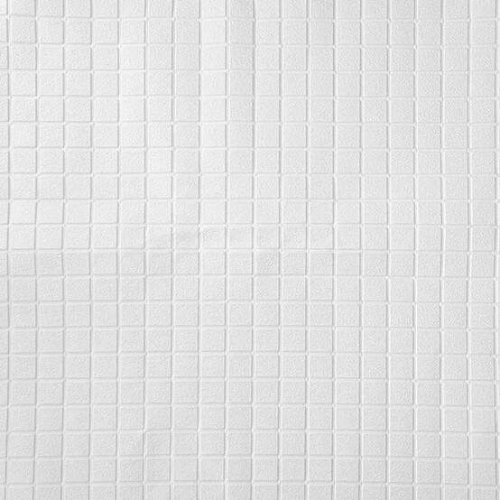 Панель стеновая самоклеящаяся 3D Мозаика белая 0,7х0,7м (толщ. 0,3см) (30)