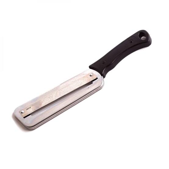 Нож-шинковка нерж сталь для капусты мини пласт ручка черный Либра Пласт (1/120)