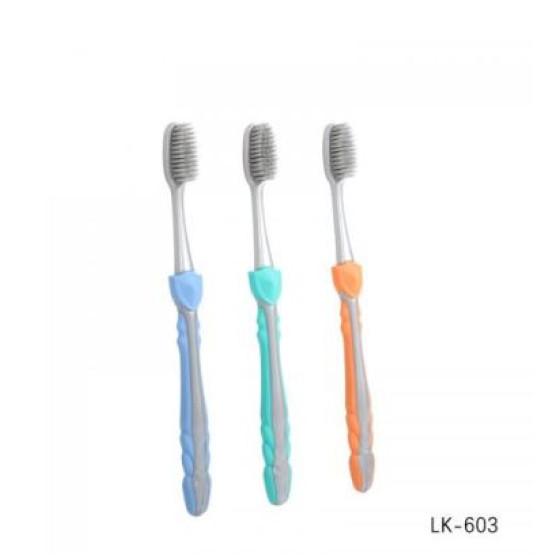 Щетка зубная 19 см пластиковая микс Yiwu Youda LK-603 Baizheng (1/900)