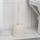 Ерш пластиковый для туалета с подставкой 150*150*370 мм бежевый Вязаное плетение Альтернатива