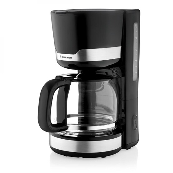 Кофеварка 1000 Вт 1,5 л съемный фильтр поддержание температуры BRAYER (1/4)