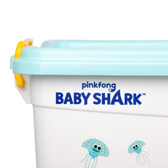 Контейнер пластиковый 50 л с крышкой Baby Shark (1/5)