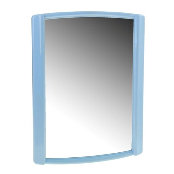 Зеркало в пластиковом обрамлении 47,9*62,6 см Бордо светло голубой Berossi (1/5)