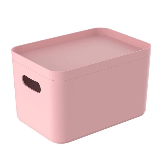 Органайзер пластиковый 22,9*15,9*13,8 см для хранения нежно розовый Pako Street Berossi (1/12)