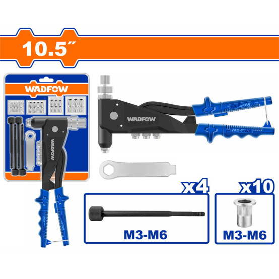 Заклепочник в наборе 260 мм WADFOW WHR5710