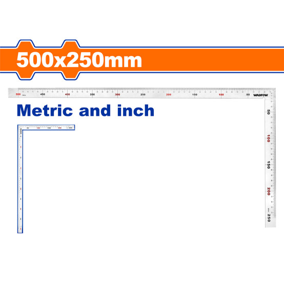 Угольник 500х250 мм WADFOW WSR4350