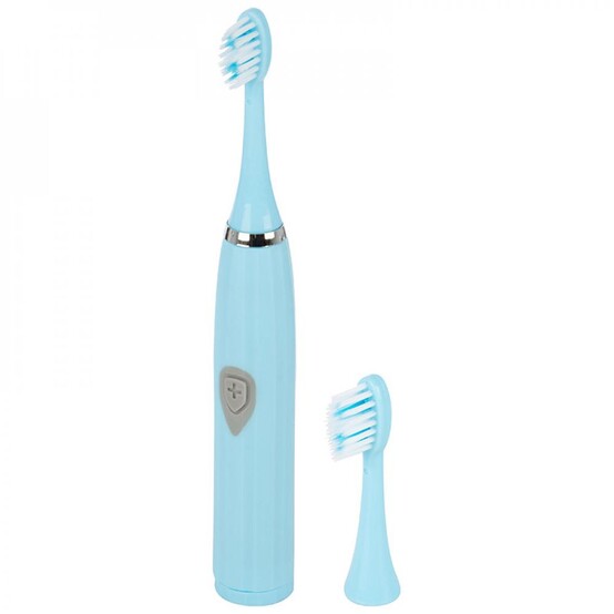 Щётка зубная электрическая с доп насадкой голубая HS-6004 HomeStar (1/100)