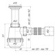 Сифон для умывальника 1 1/2"*40 разборный выпуск с гибкой трубкой 40*40 (30) A0105