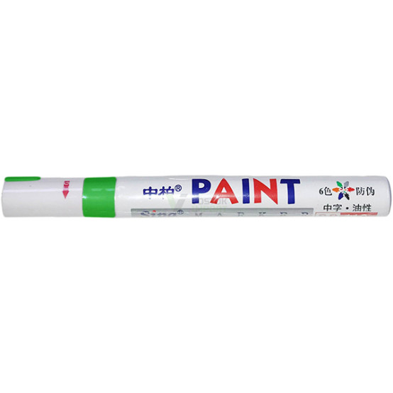 Маркер - краска по металлу зеленый PAINT SP 101 (12/144)
