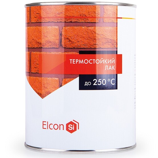 Лак термостойкий 250°C Elcon для печей и каминов 0,8кг