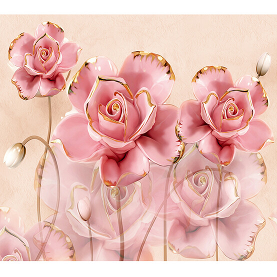 Керамические розы Фотообои 12л 294х260см (Тула)
