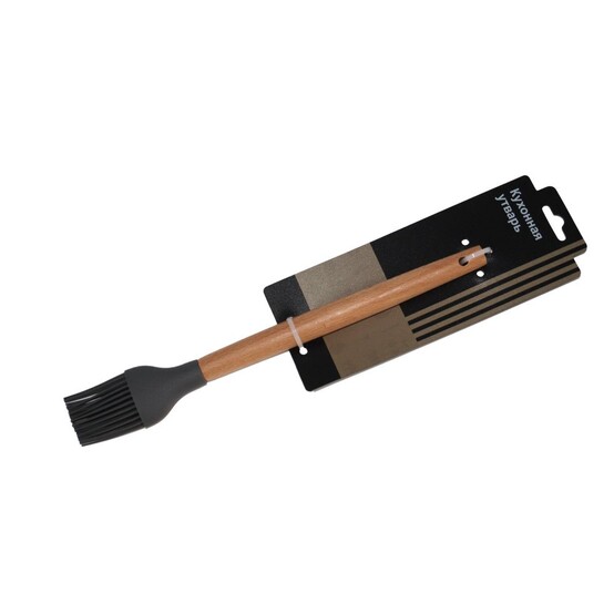 Кисточка нейлон 27 см кондитерская деревянная ручка черный JBL Baizheng (1/120)