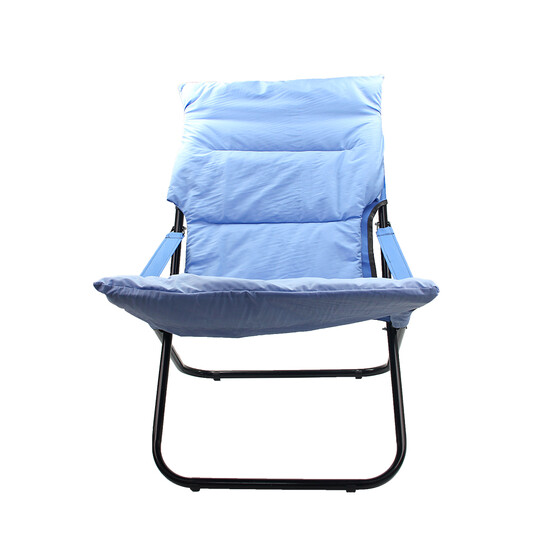 Кресло-шезлонг туристическое складное 850*610*900 мм нагрузка 100 кг голубой Лесниково (1/1)