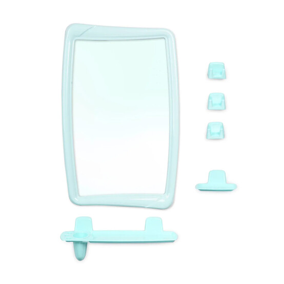 Набор пластиковый для ванной с зеркалом 34,6*54,6 см мята ВК Беросси 51 Berossi (1/5)