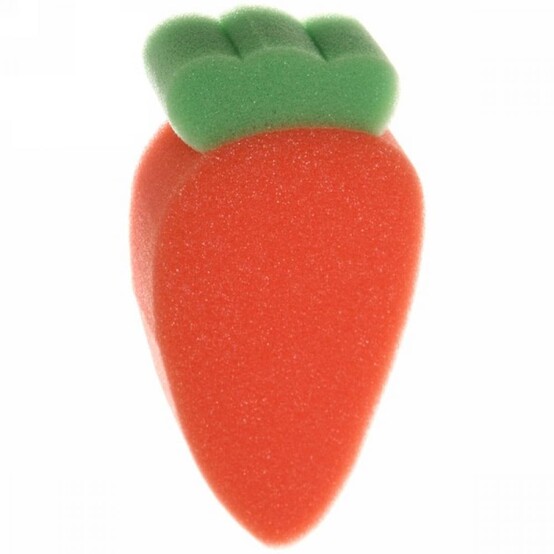 Губка поролоновая для тела фигурная 16,5*8 см Морковка (1/300)