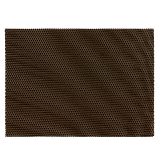Коврик ЭВА листовой 68см*48см "Соты" 1см, коричневый односторонний (10)