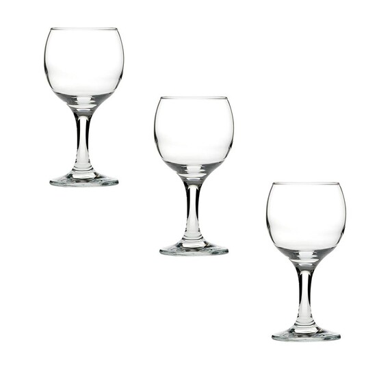 Набор стеклянный бокалов 3 пр 165 мл для вина Bistro Pasabahce(1/8)