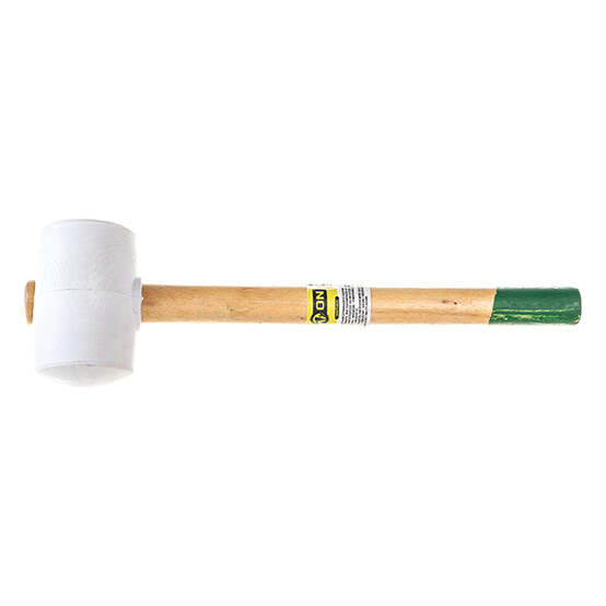 Киянка 225 гр резиновая белая деревянная ручка ON(60)