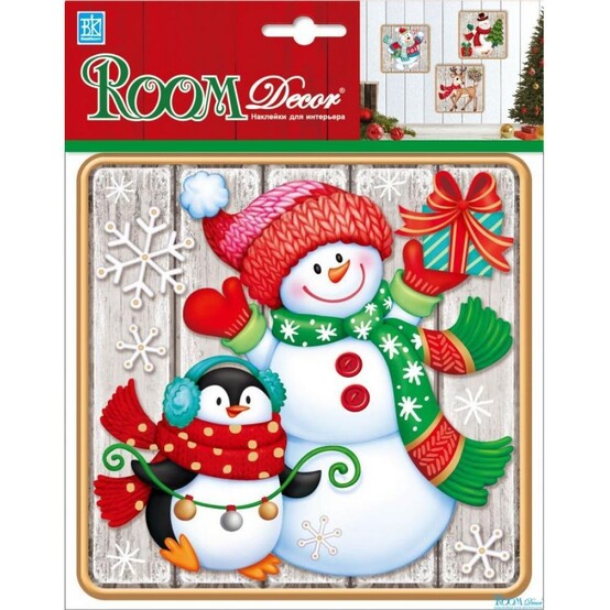 Стикер Снеговик с пингвином Room Decor (1/1)