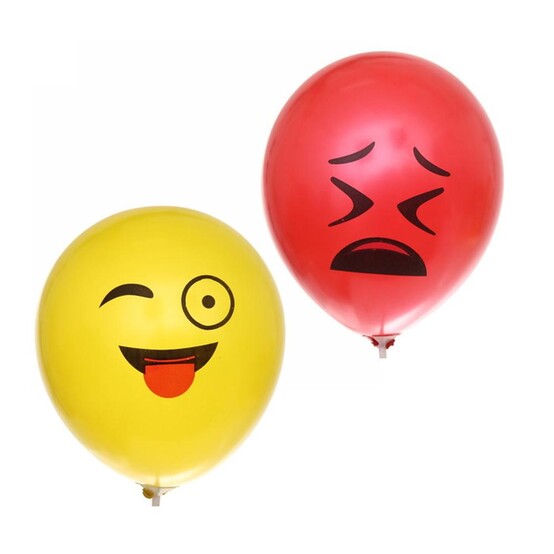 Набор латексных воздушных шаров 12"/30 см 25 шт Эмоции (1/400)