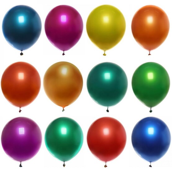 Набор латексных воздушных шаров 12"/30 см 25 шт микс Фантазия Серпантин (1/200)