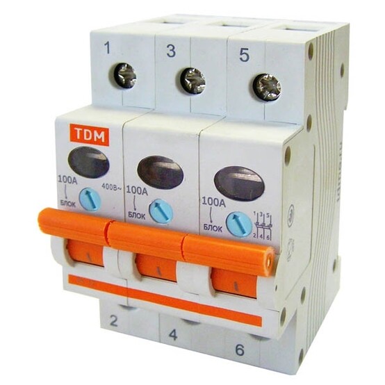 Выключатель нагрузки (мини-рубильник) 3п 100А ВН-32 TDM