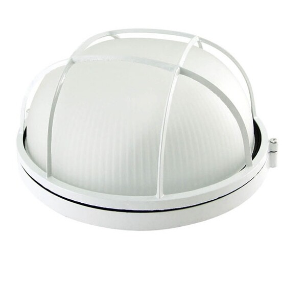 Светильник НПБ1102 белый/круг с решеткой 100Вт IP54 TDM 239*110мм