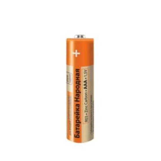 Батарейка AAA Мизинчиковая 1,5V R03 Zinc Carbon SH-4 (4/60) Народный