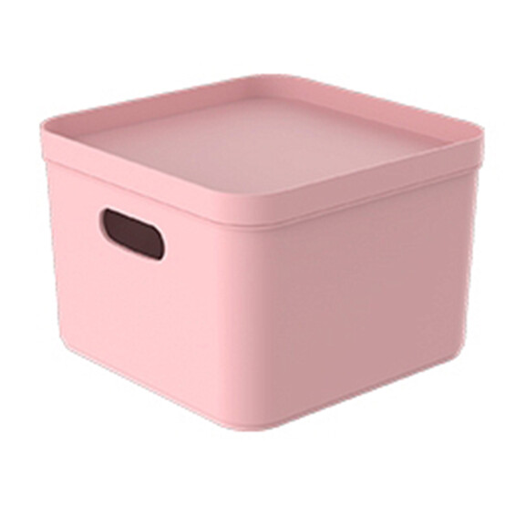 Контейнер пластиковый  200*200*138 мм для хранения нежно розовый Pako Plaza Berossi
