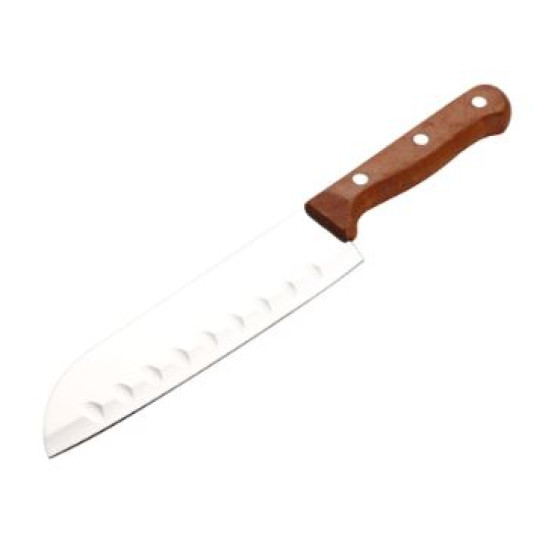 Нож нерж сталь 29,5*4 см деревянная ручка Baizheng (1/144)