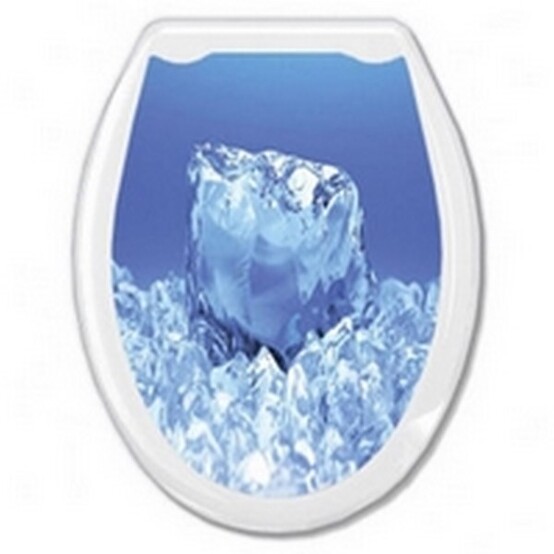 Сиденье для унитаза жесткое Океан Кристалл (Лёд) (10)