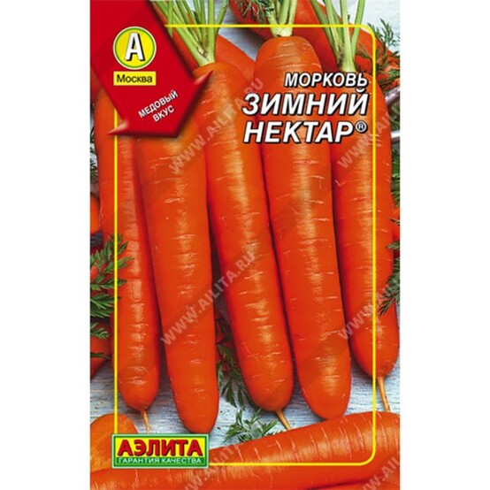 Морковь Зимний нектар, 300шт (гранулы), среднеспелая (Аэлита) (10)